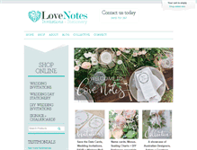 Tablet Screenshot of lovenotes.com.au